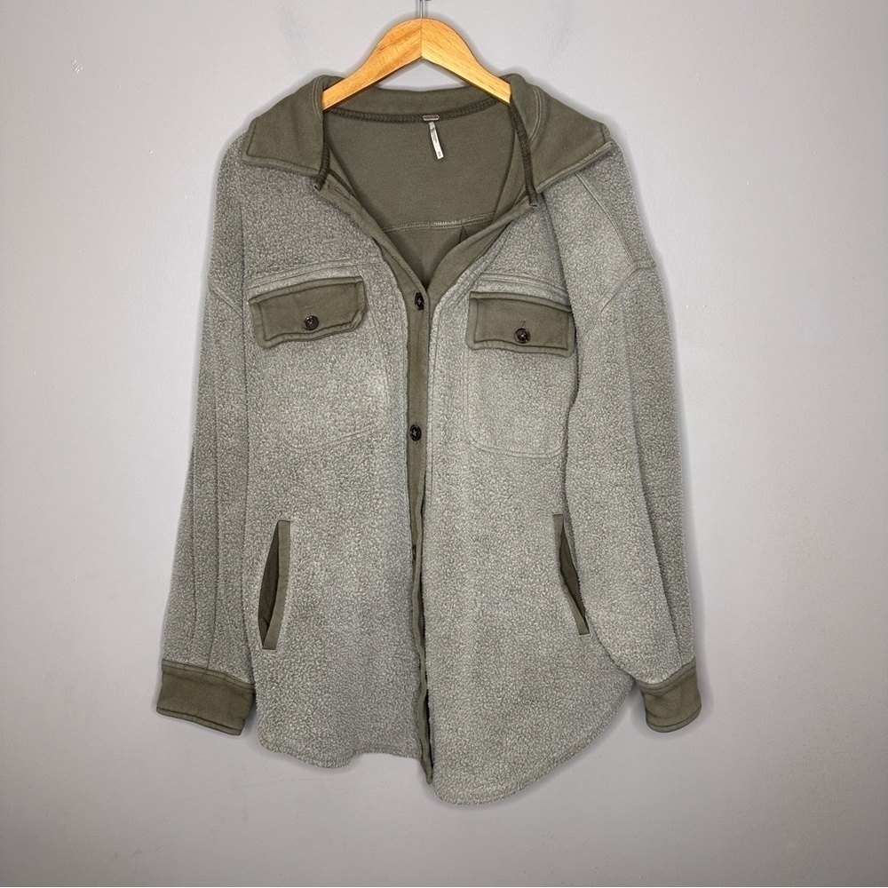 Free People Ruby Jacket Hunter Green - image 3